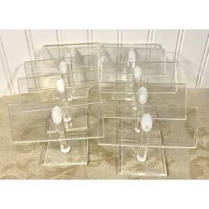 Acrylic Price Display Name Place Holders (12) Food Tags 3.5" x 1 1/4" each